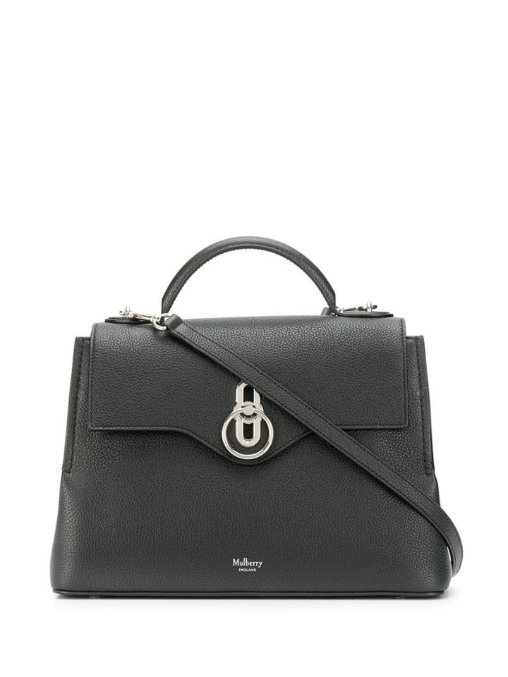 Mulberry Small Seaton Classic Grain Tote Bag - Black