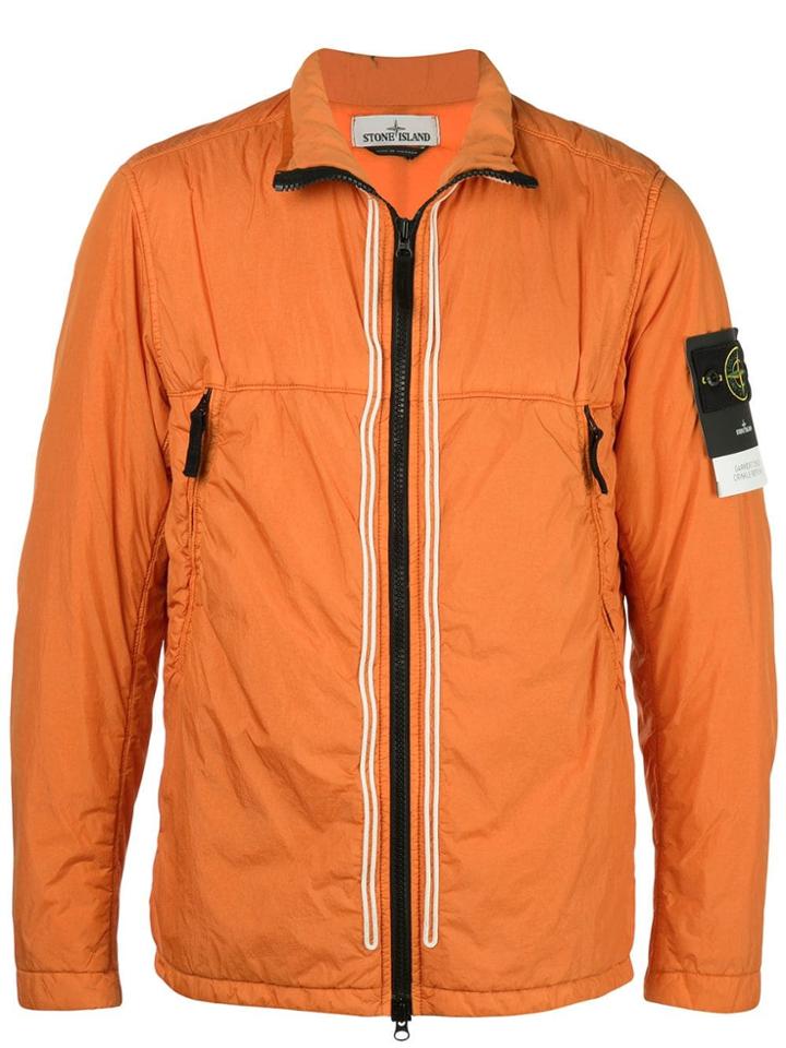 Stone Island Padded High Neck Jacket - Orange