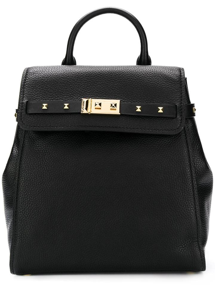 Michael Michael Kors Studded Square Backpack - Black