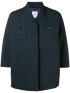 Aspesi Short-sleeve Fitted Coat - Blue