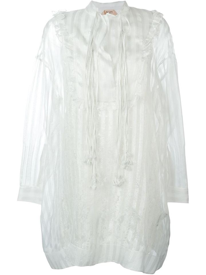 No21 Sheer Frilled Day Dress