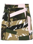 Kenzo - Camouflage Print Skirt - Women - Cotton - L, Women's, Green, Cotton