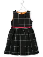 I Pinco Pallino Checked Dress, Girl's, Size: 10 Yrs, Black