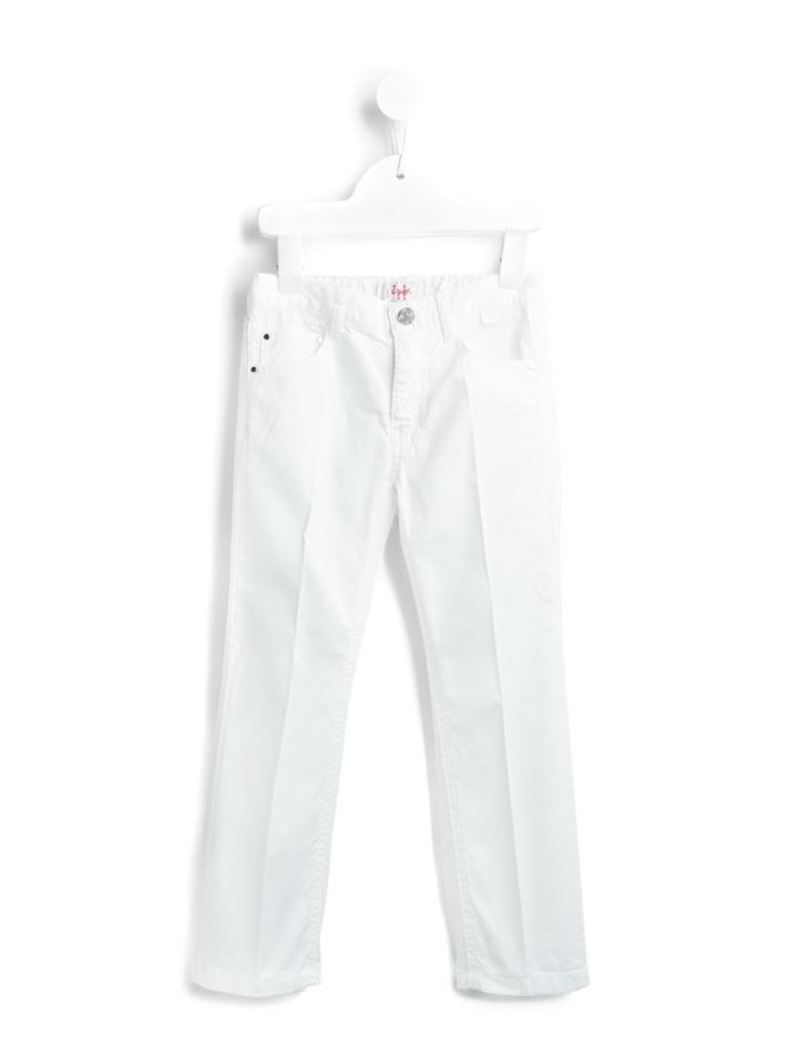 Il Gufo Straight Leg Jeans, Boy's, Size: 10 Yrs, White