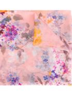 Blumarine Floral Print Scarf, Women's, Pink/purple, Silk