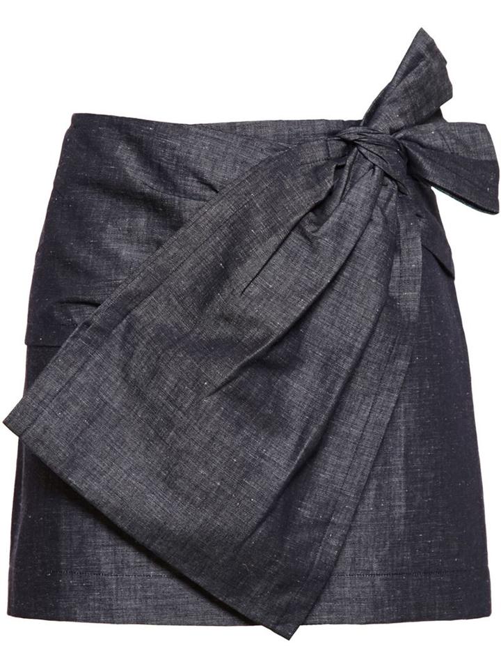 N.21 Chambray Mini Skirt