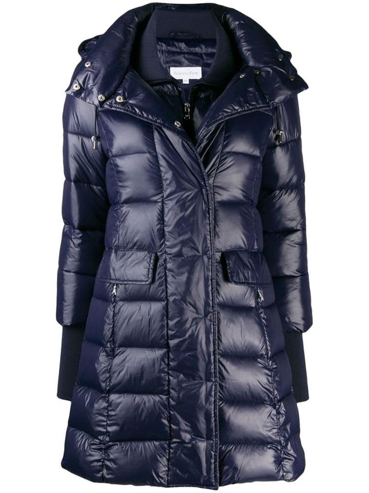 Patrizia Pepe Longline Puffer Jacket - Blue