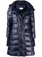 Patrizia Pepe Longline Puffer Jacket - Blue