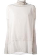Kristensen Du Nord Frayed Roll Neck Blouse, Women's, Size: 1, Nude/neutrals, Silk/cashmere