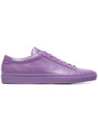 Common Projects Purple Achilles Leather Sneakers