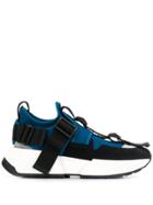 Mm6 Maison Margiela Safety Strap Platform Runner Sneakers - Blue