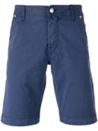 Jacob Cohen Classic Chino Shorts, Men's, Size: 32, Blue, Cotton/spandex/elastane