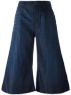Diesel Denim Culottes, Women's, Size: 25, Blue, Cotton/linen/flax