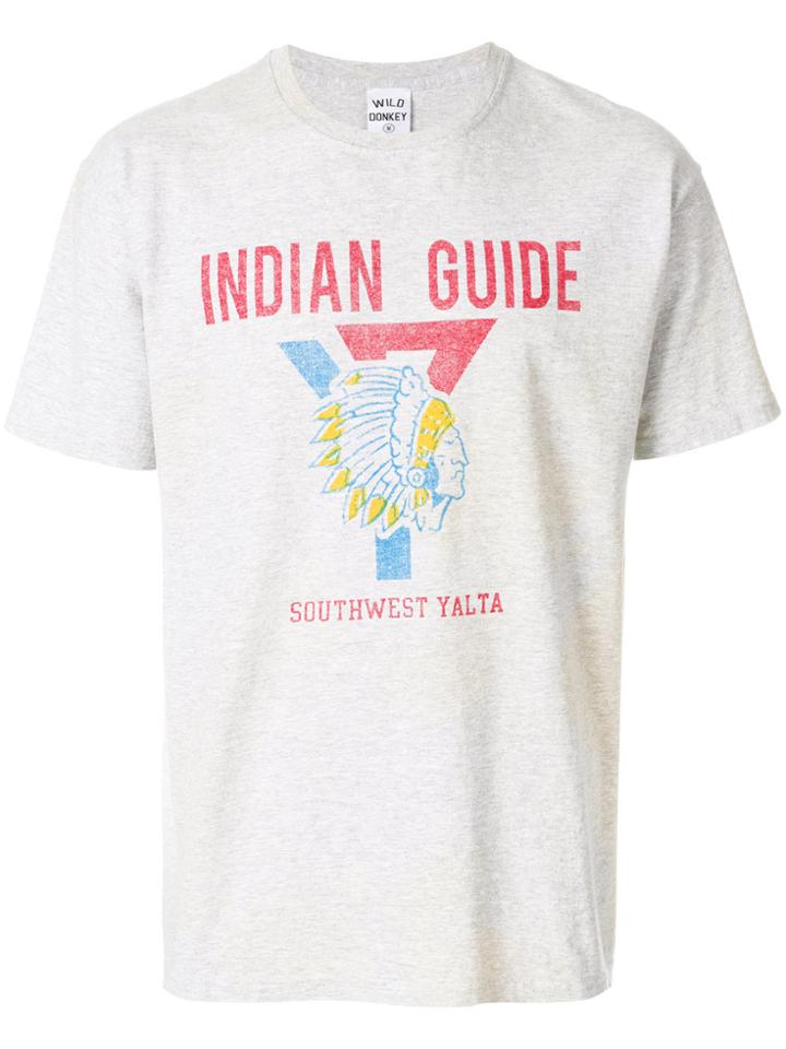 Wild Donkey Indian Guide T-shirt - Grey