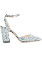 Jimmy Choo Micky 85 Glitter Pumps - Blue