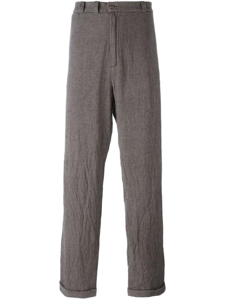 Geoffrey B. Small Loose Fit Tweed Trousers