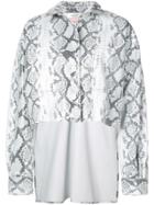 Natasha Zinko Python Print Shirt Jacket - Grey