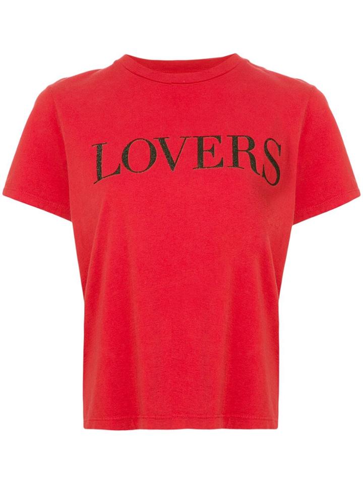 Amiri Lovers Glitter T-shirt - Red