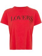 Amiri Lovers Glitter T-shirt - Red