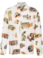Wacko Maria Japan Print Hawaiian Shirt - White