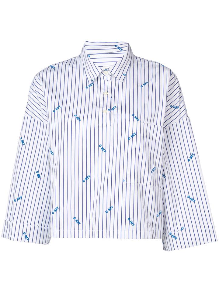 Kule The Keaton Embroidered Shirt - White