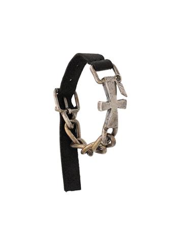 Goti Cross Bracelet - Brown