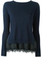 P.a.r.o.s.h. 'lizzy' Jumper, Women's, Size: Small, Blue, Silk/spandex/elastane/wool