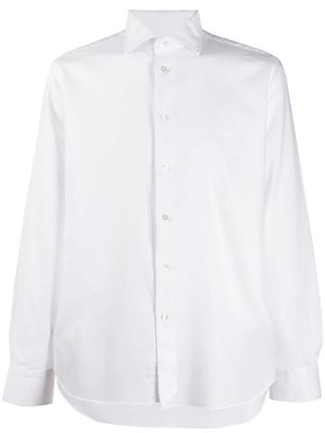 Cenere Gb Long-sleeve Fitted Shirt - White
