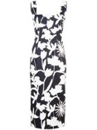 Oscar De La Renta Pencil Silhouette Dress - Black