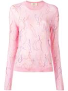 Ports 1961 Multi Threads Sweatshirt, Women's, Size: Small, Pink/purple, Cotton/polyester