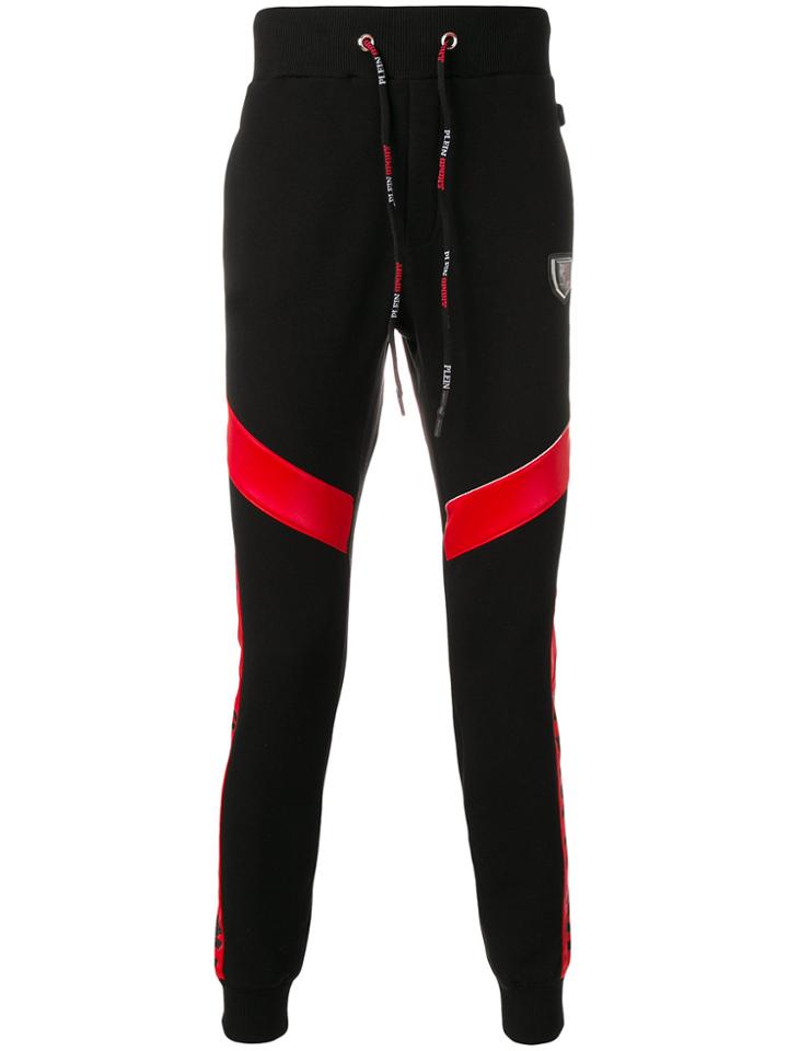 Plein Sport Panelled Track Pants - Black