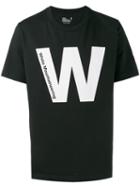 White Mountaineering Printed Short Sleeve T-shirt, Men's, Size: 3, Black, Cotton