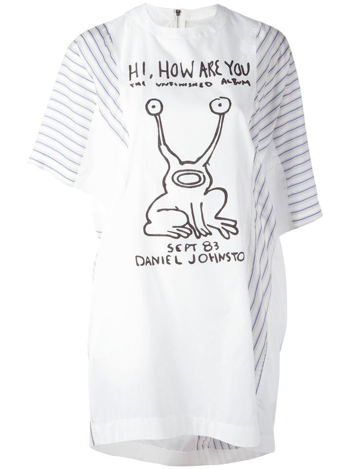 Sacai - 'daniel' Dress - Women - Cotton/polyester - 1, White, Cotton/polyester