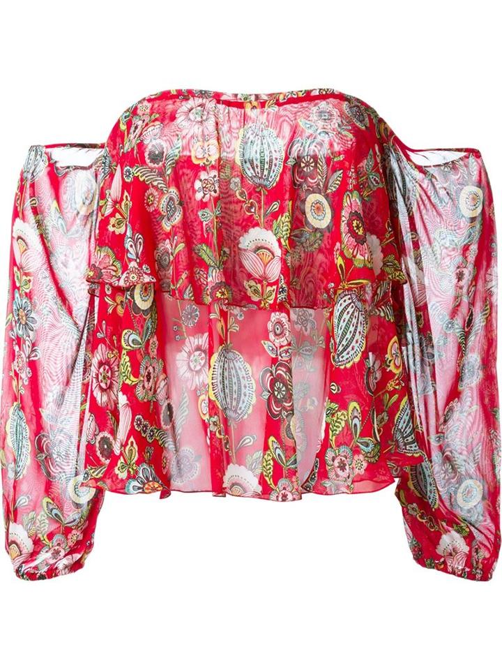 Dondup Off-shoulder Ruffled Top