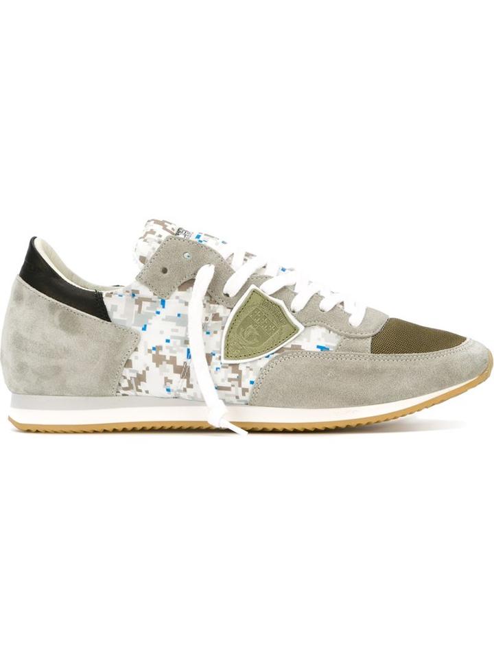 Philippe Model Tropez Sneakers, Men's, Size: 40, Grey, Suede/leather/rubber