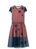 Stella Mccartney Kids Teen Starfish Tulle Dress - Blue
