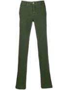 Jacob Cohen Plain Regular Length Trousers - Green