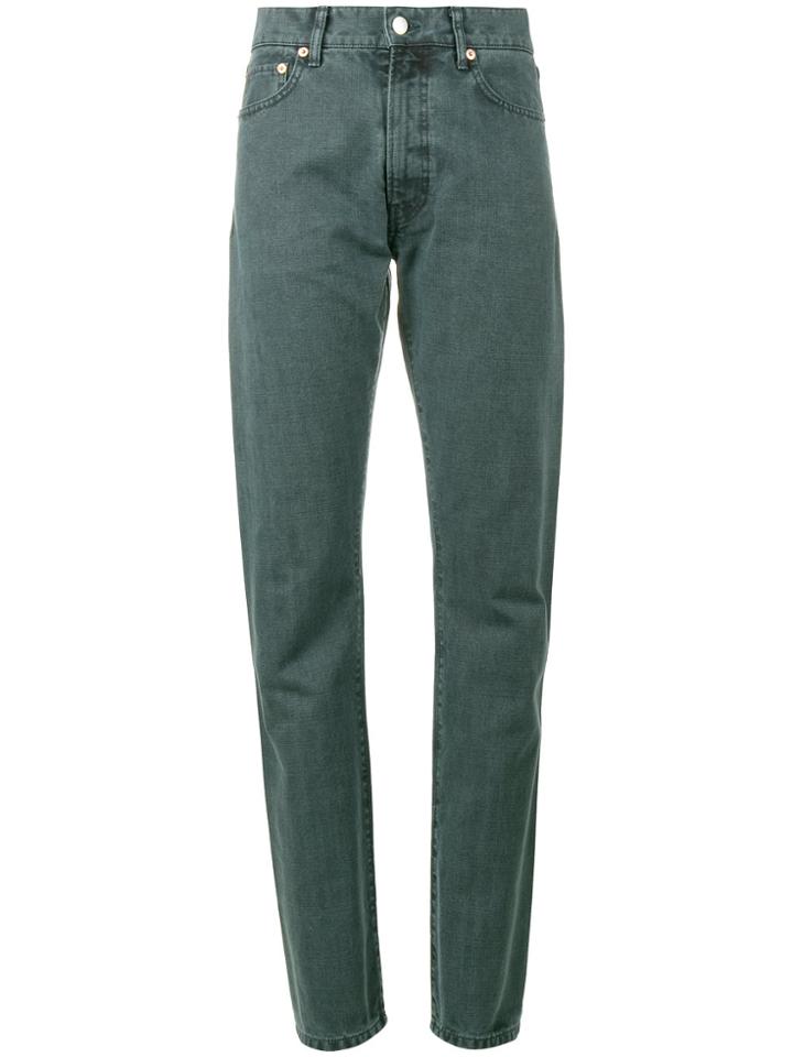 Holiday Blue High Waist Straight Leg Jeans