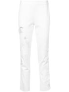 Josie Natori Embroidered Cropped Trousers - White