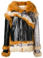 Marques'almeida Patchwork Shearling Lined Jacket - Black