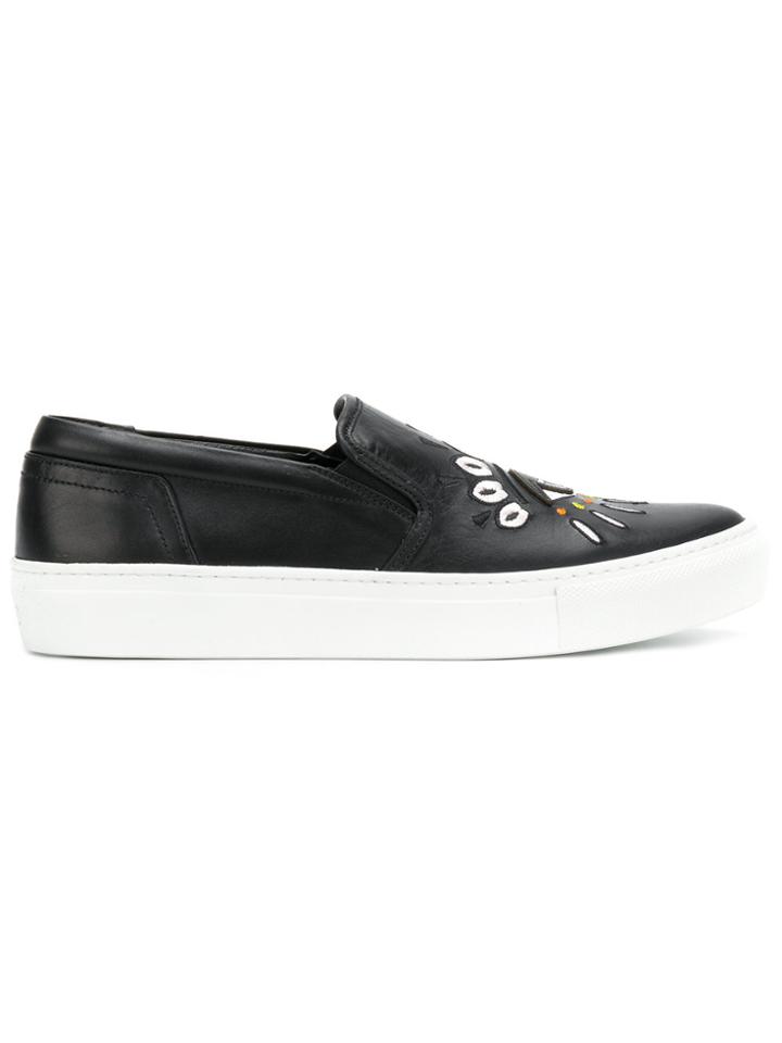 Kenzo Eye Slip-on Sneakers - Black