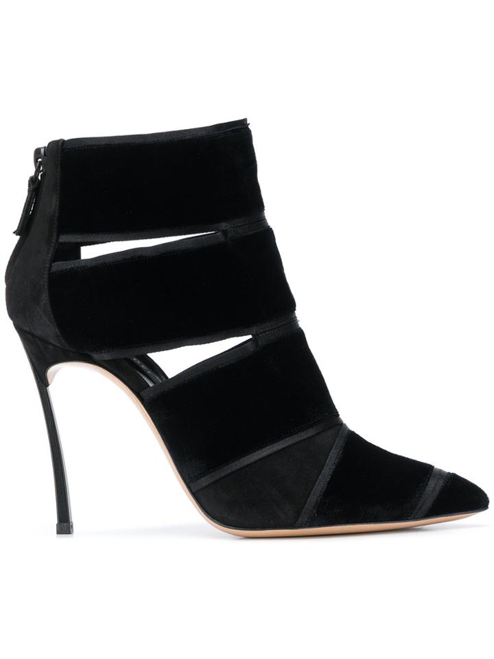 Casadei Pointed Strappy Pumps - Black