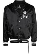 Mastermind World Skull Baseball Jacket - Black