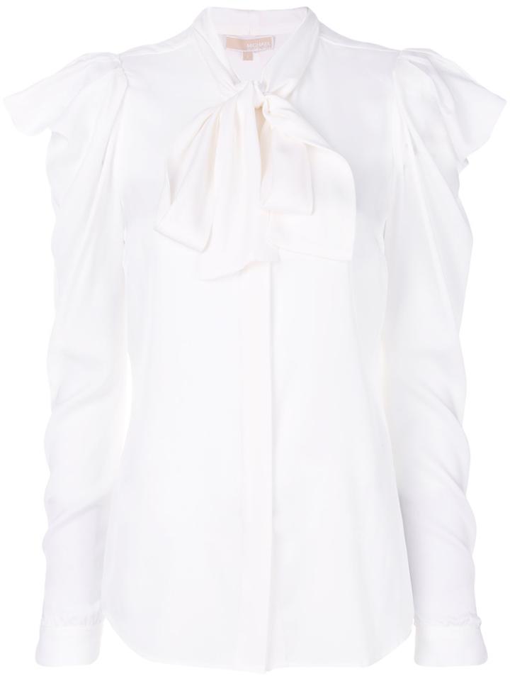 Michael Michael Kors Bow Collar Blouse - White