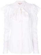 Michael Michael Kors Bow Collar Blouse - White
