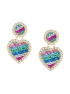 Shourouk Love Heart Drop Earrings - Multicolour