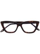 Cutler & Gross Cat Eye Glasses - Brown