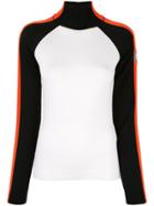 Giorgio Armani Colour-block Turtle Neck Sweater - White