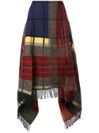 Sonia Rykiel Asymmetric Midi Skirt - Multicolour