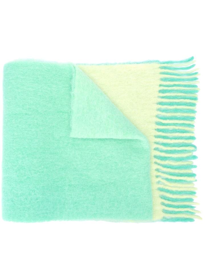 Acne Studios Kelow Dye Two-tone Scarf - Green